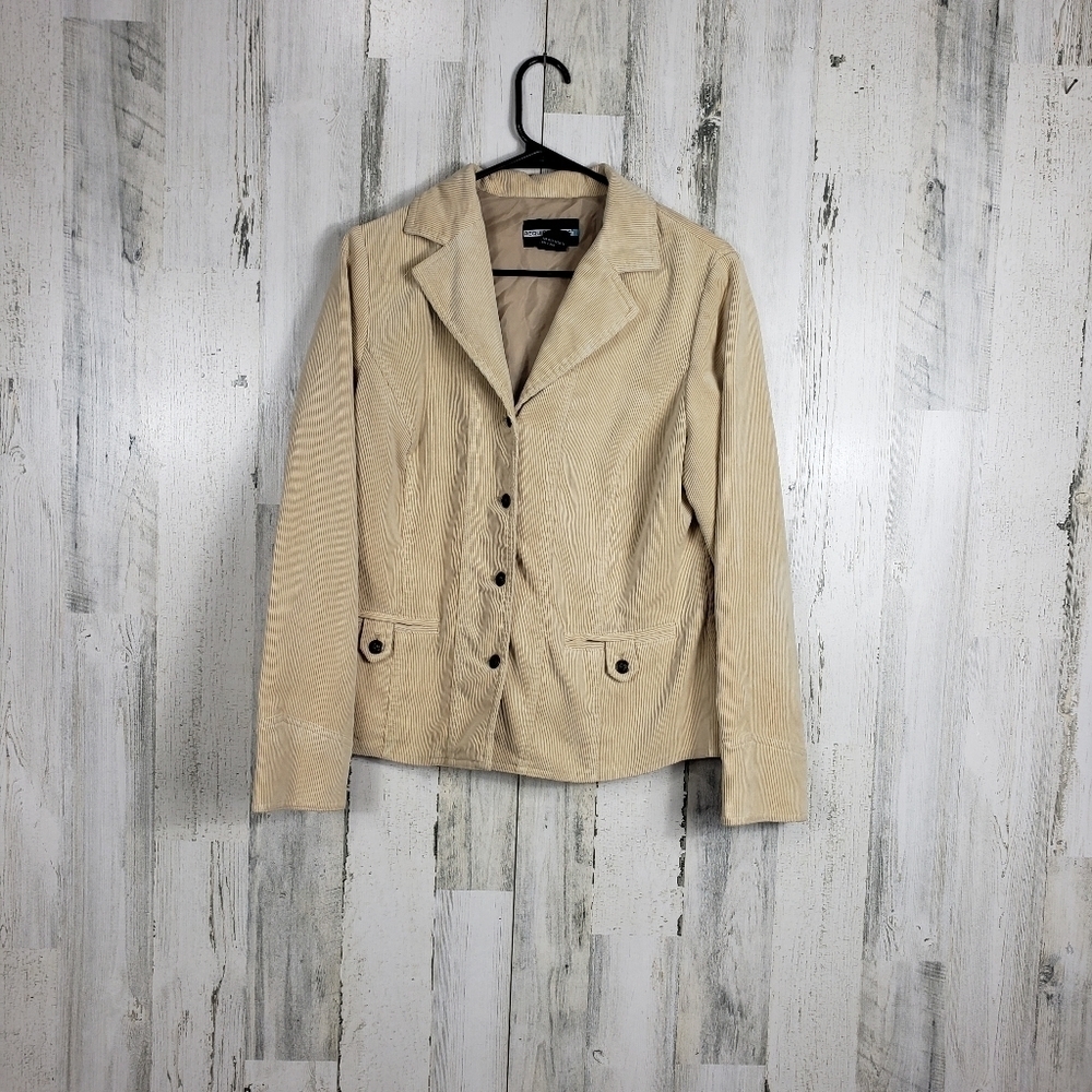 Requirements corduroy jacket tan/yellow size M